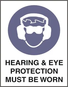 M 101 — HEARING & EYE PROTECTION MUST BE WORN